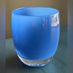 Glassybaby Peter Pan Blue Candleholder Pre-Triskelion